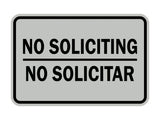 Signs ByLITA Classic Framed No Soliciting No Solicitar Sign