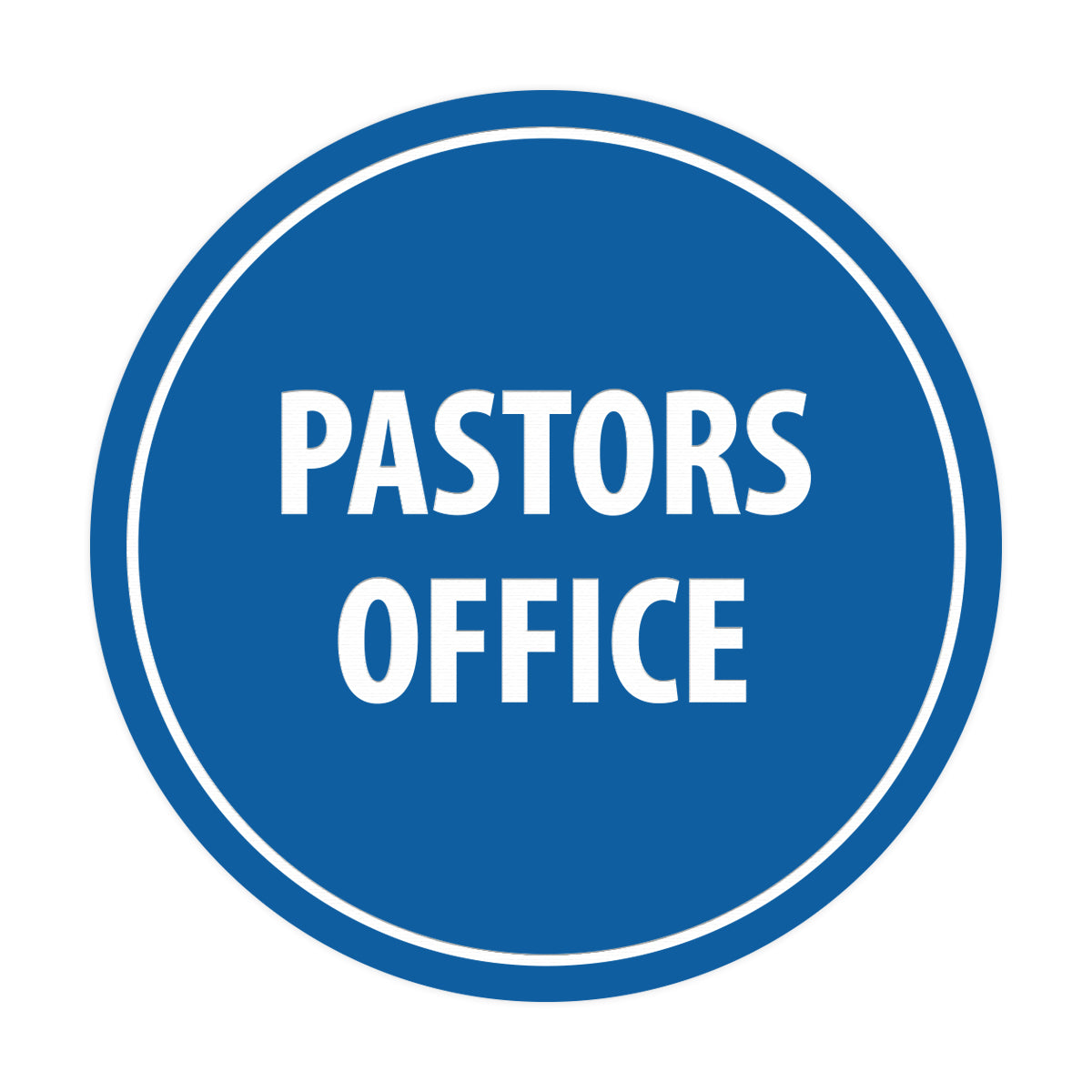 Signs ByLITA Circle Pastors Office Sign