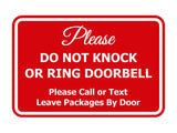 Signs ByLITA Classic Framed DO NOT KNOCK OR RING DOORBELL