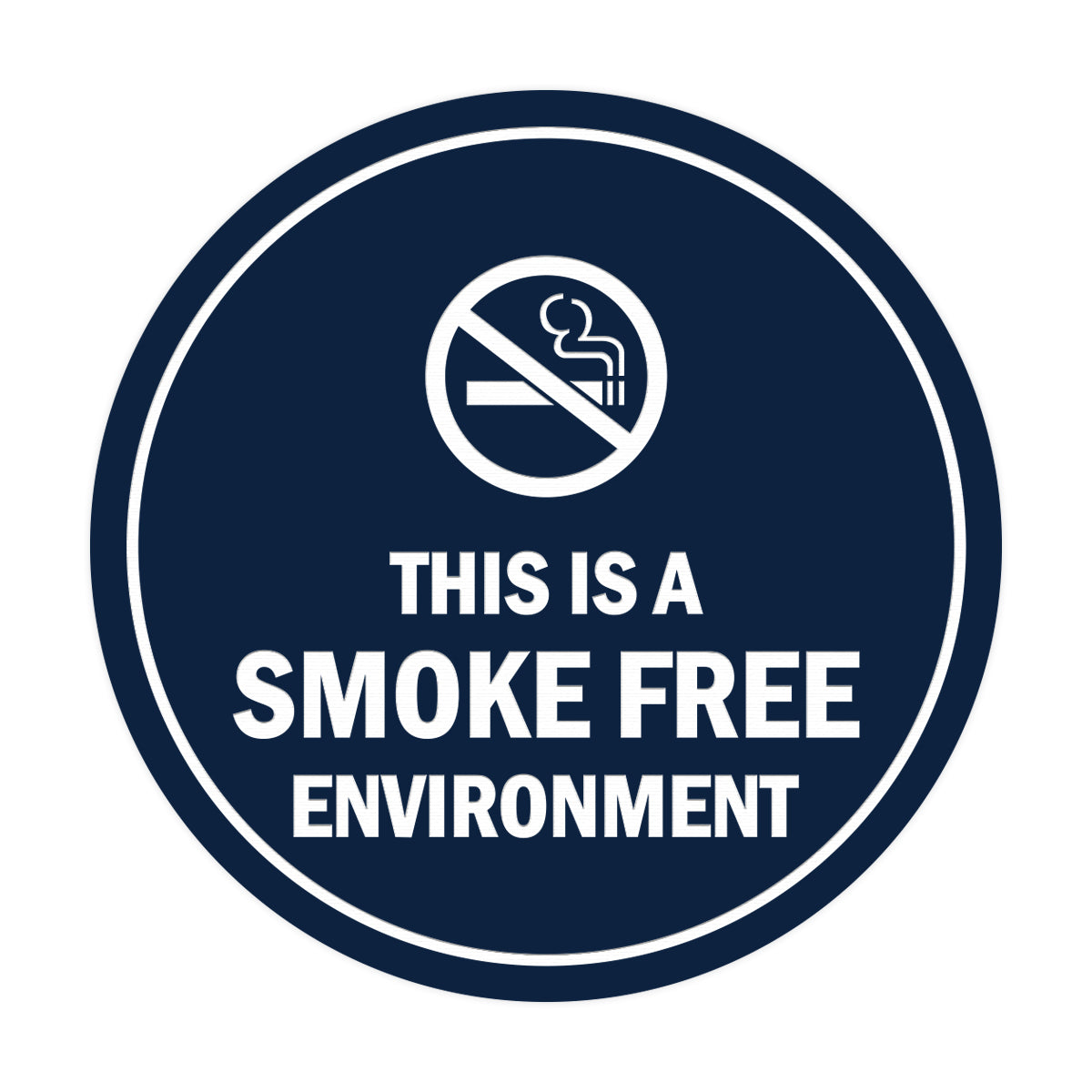 Signs ByLITA Circle This Is A Smoke Free Environment Sign