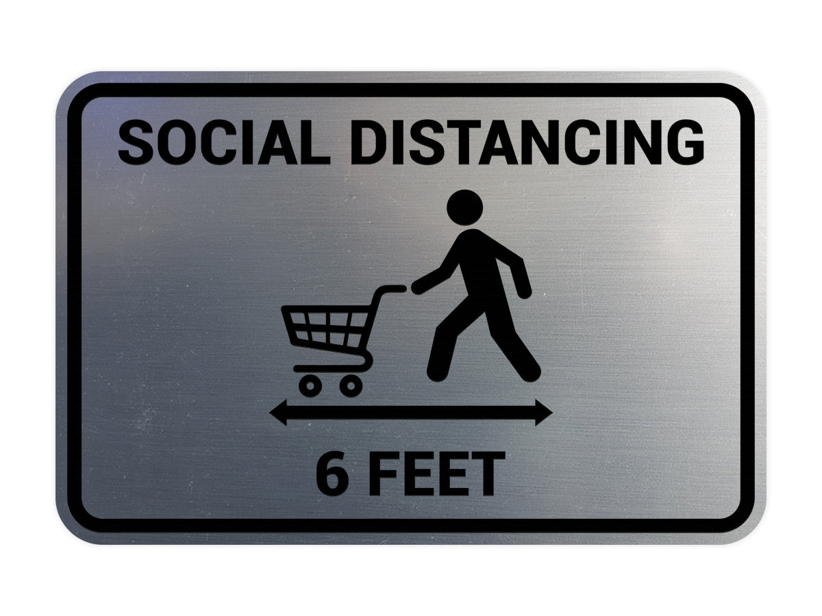 Signs ByLITA Classic Framed Social Distancing Sign
