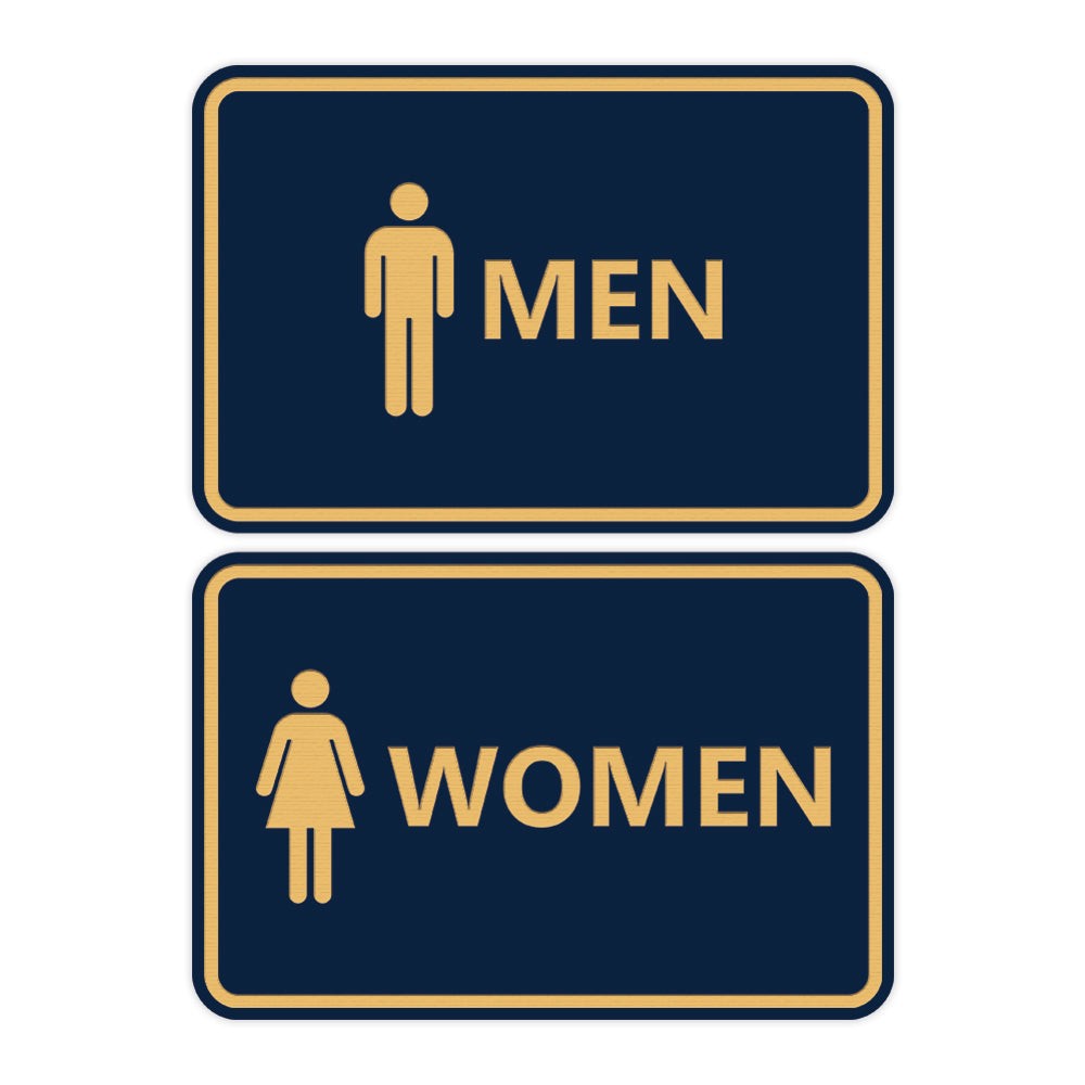 Signs ByLITA Classic Framed Men Women Sign Set