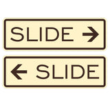Classic Slide Door Sign