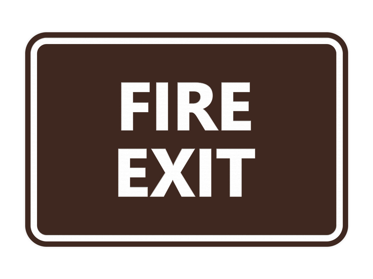 Signs ByLITA Classic Fire Exit Sign