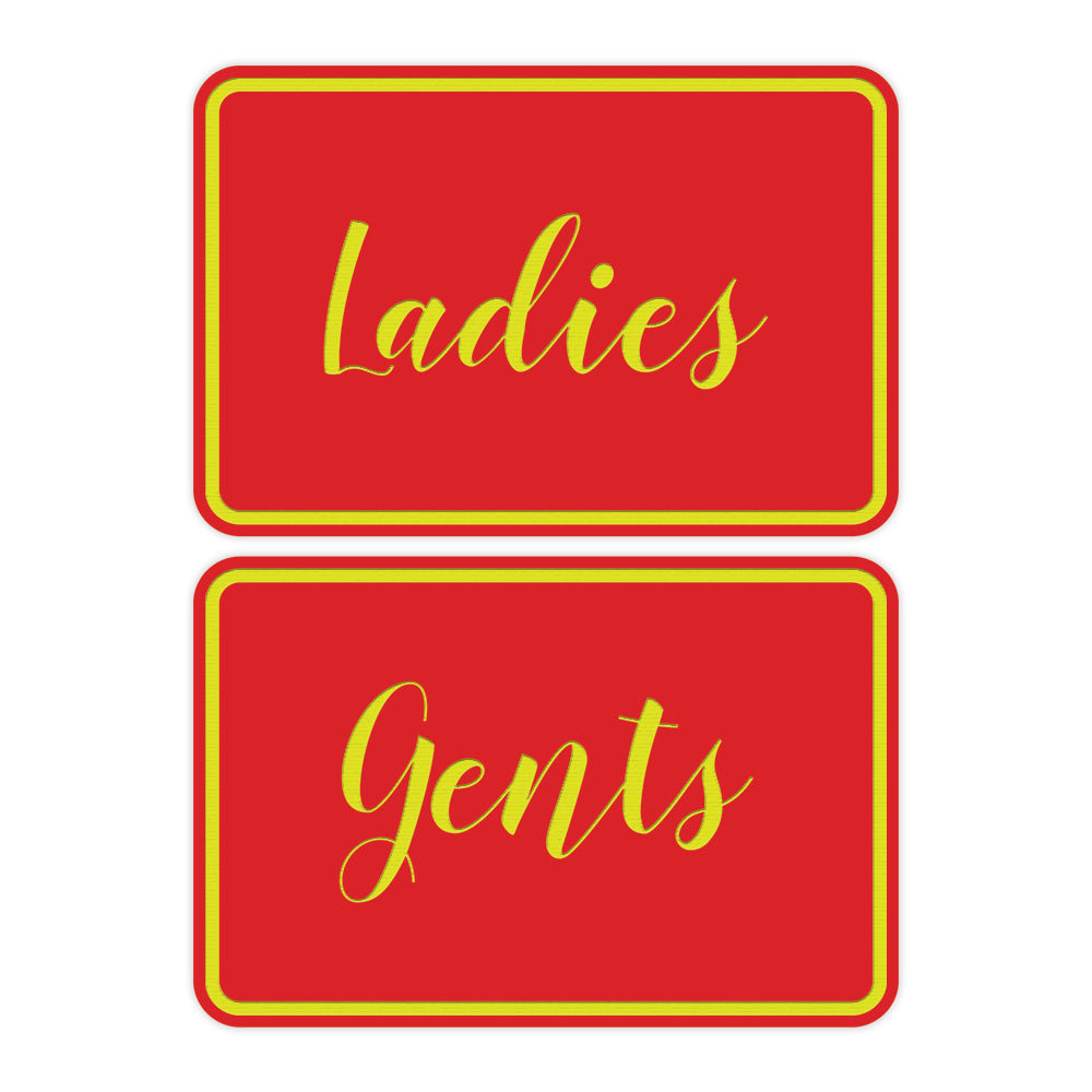 Signs ByLITA Classic Framed Ladies And Gents Sign Set