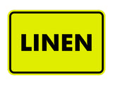 Signs ByLITA Classic Linen Sign with Adhesive Tape, Mounts On Any Surface, Weather Resistant, Indoor/Outdoor Use
