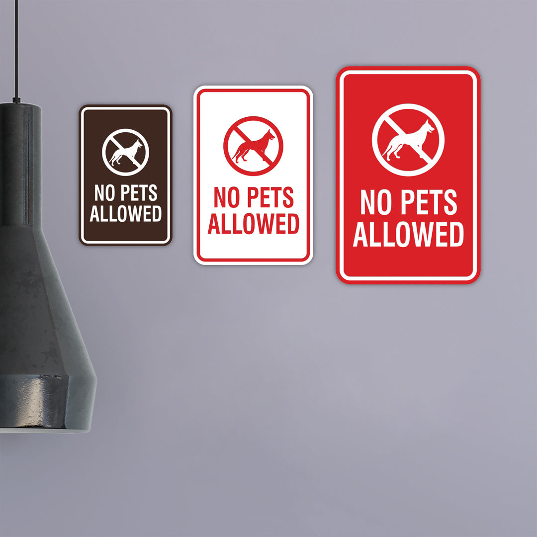 Signs ByLita Classic Framed No Pets Allowed Sign