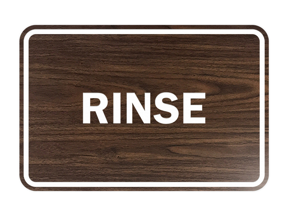 Signs ByLITA Classic Framed Rinse Sign