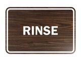 Signs ByLITA Classic Framed Rinse Sign