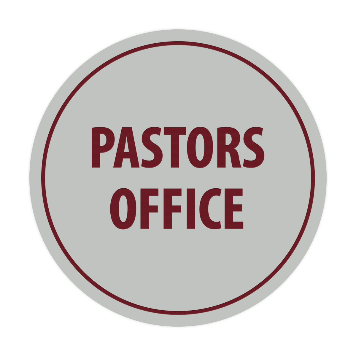 Signs ByLITA Circle Pastors Office Sign