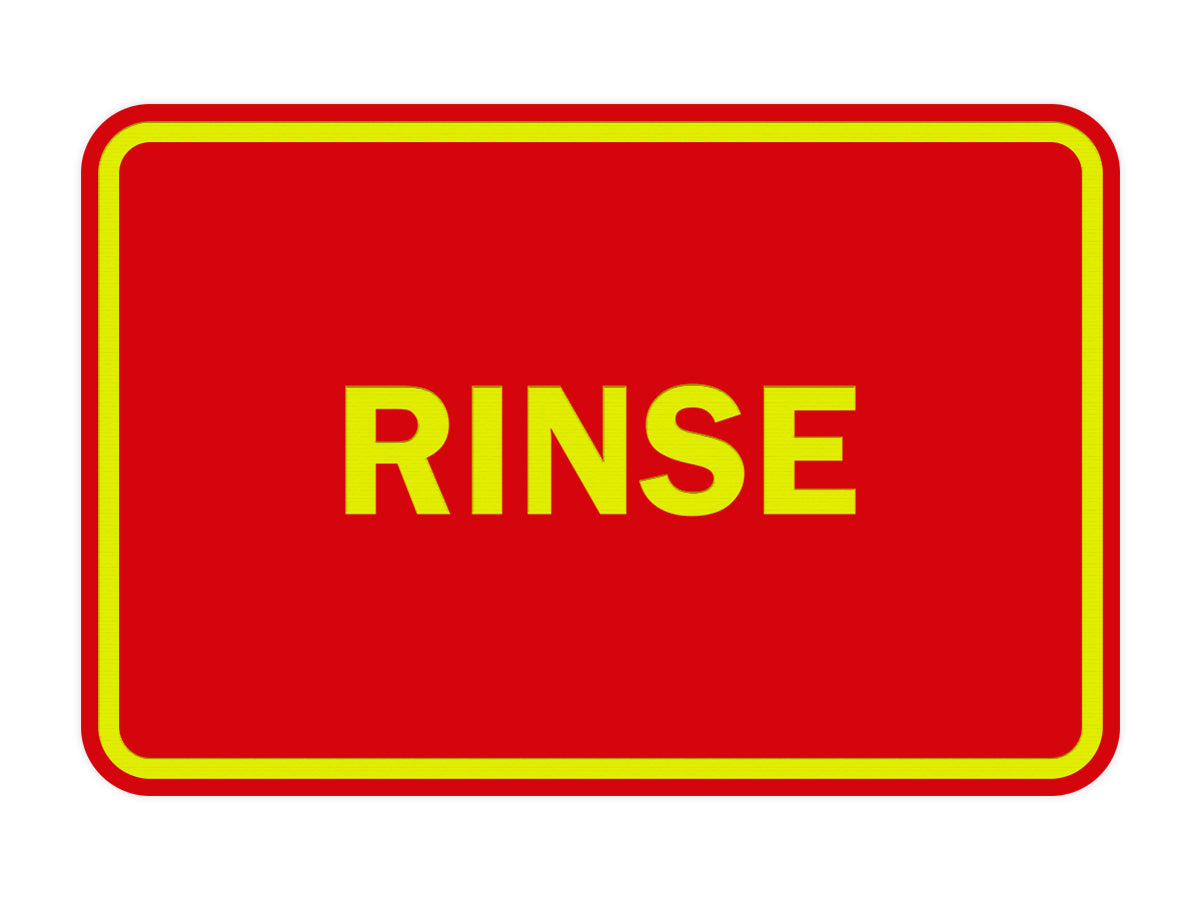 Signs ByLITA Classic Framed Rinse Sign
