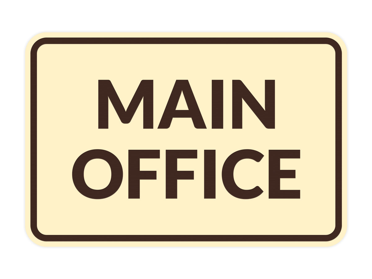 Signs ByLITA Classic Framed Main Office Sign