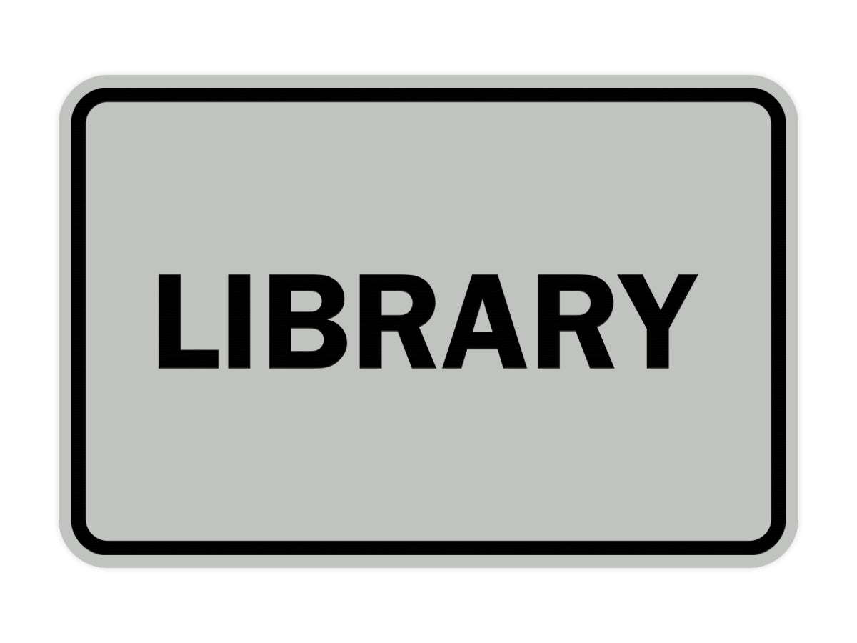 Signs ByLITA Classic Library Sign