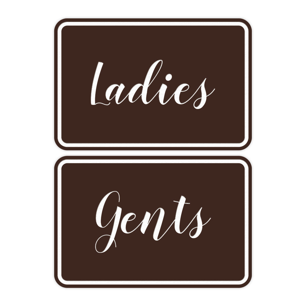 Signs ByLITA Classic Framed Ladies And Gents Sign Set
