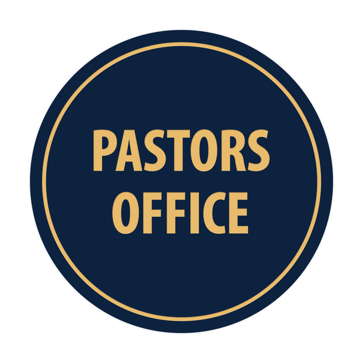 Signs ByLITA Circle Pastors Office Sign