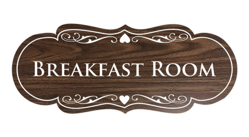 Signs ByLITA Designer Breakfast Room Sign