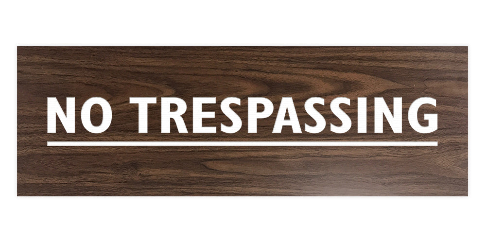 Signs ByLITA Basic No Trespassing Sign