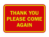 Signs ByLITA Classic Framed Thank You Please Come Again Sign