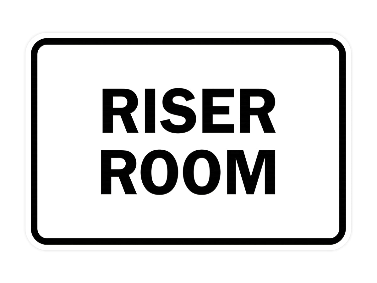 Signs ByLITA Classic Framed Riser Room