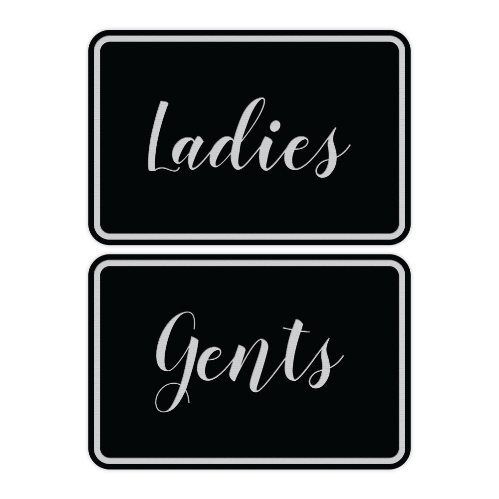 Signs ByLITA Classic Framed Ladies And Gents Sign Set