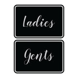 Signs ByLITA Classic Framed Ladies And Gents Sign Set