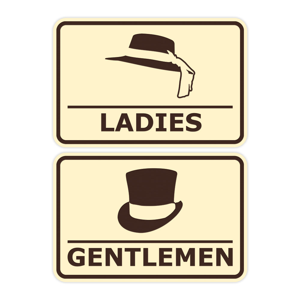 Signs ByLITA Classic Framed Ladies And Gentlemen Sign Set