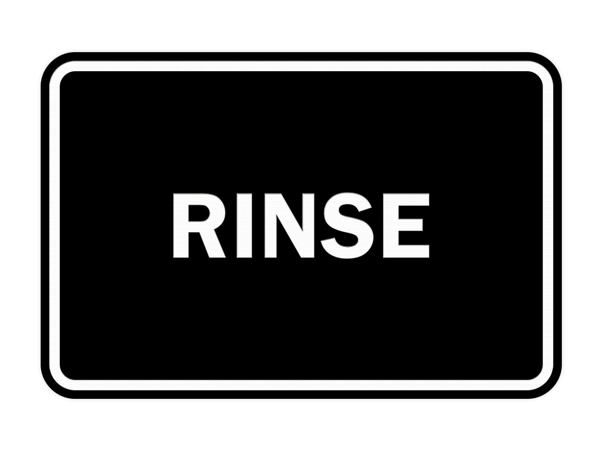 Signs ByLITA Classic Framed Rinse Sign