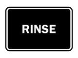 Signs ByLITA Classic Framed Rinse Sign