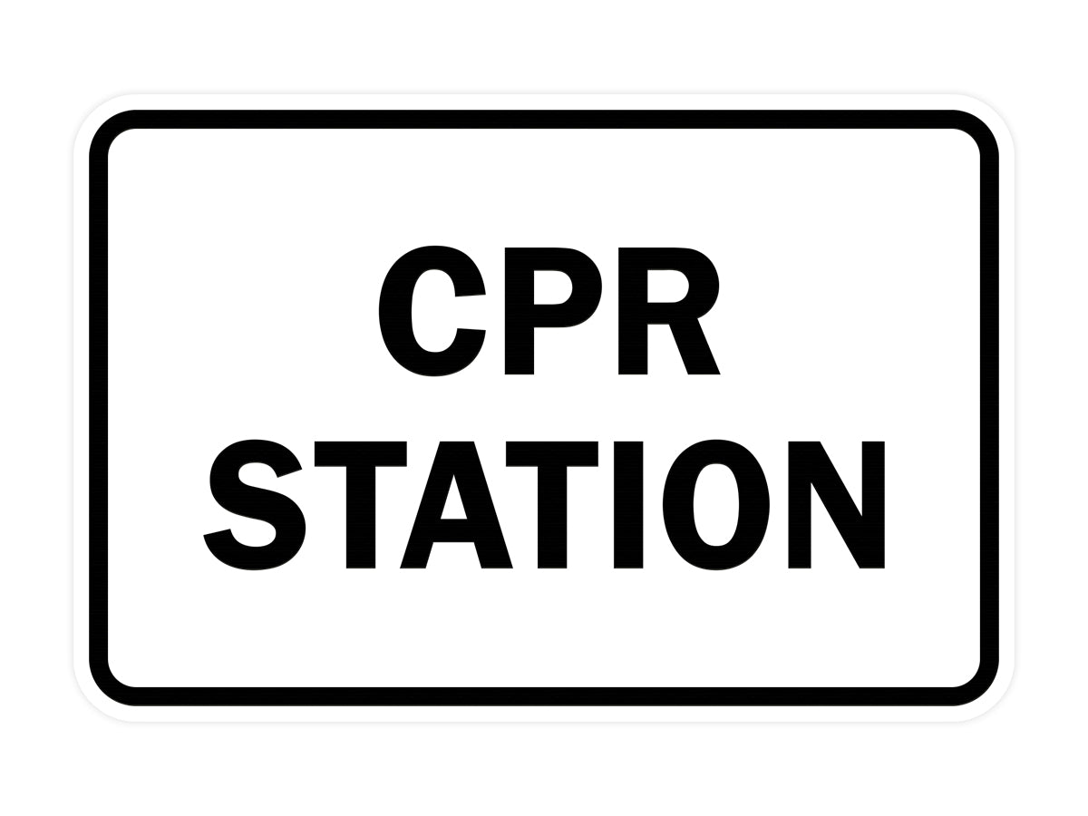 Signs ByLITA Classic CPR Station Sign