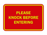 Signs ByLITA Classic Framed Please Knock Before Entering