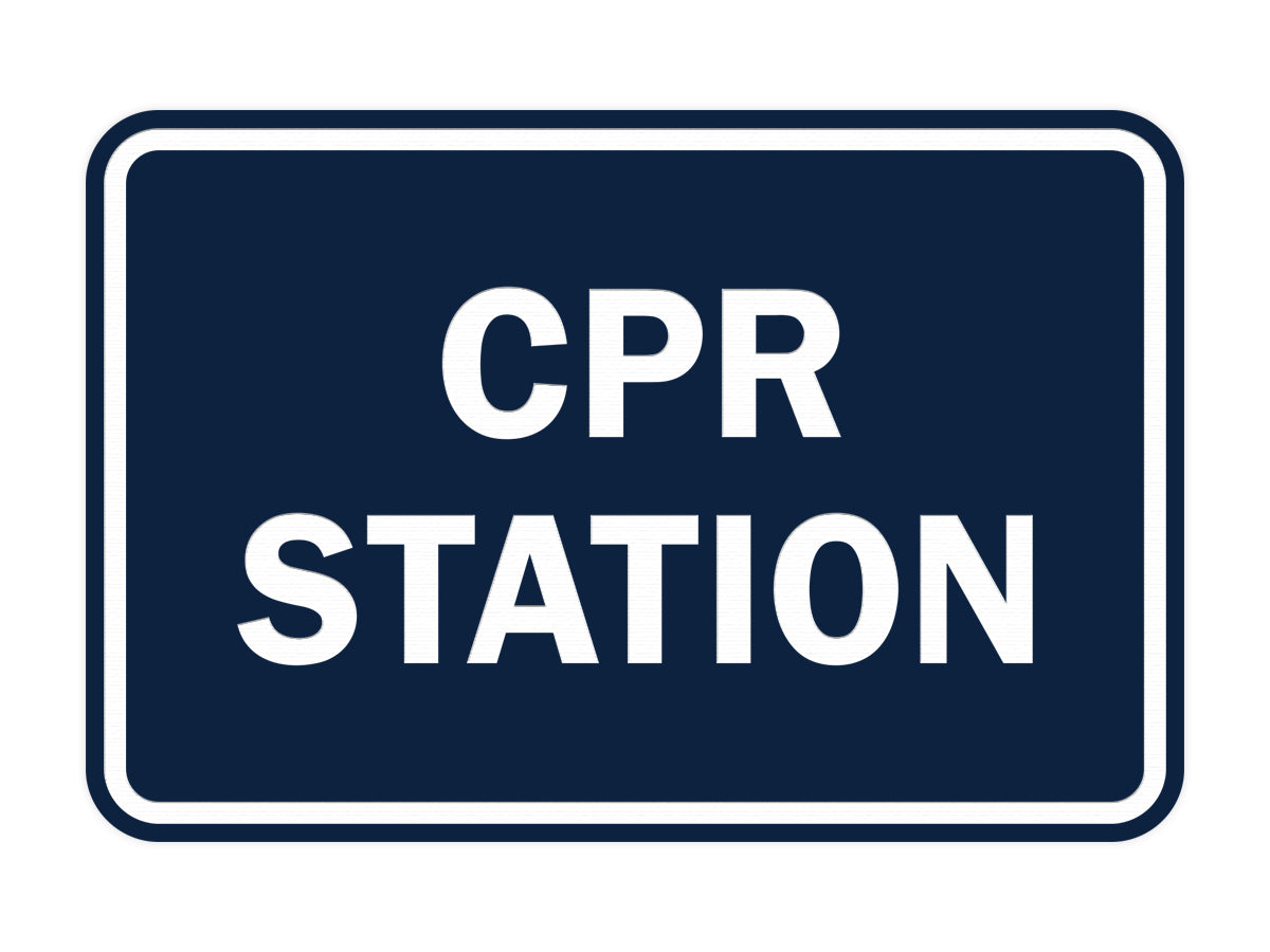 Signs ByLITA Classic CPR Station Sign