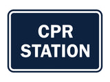 Signs ByLITA Classic CPR Station Sign