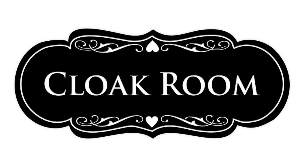 Signs ByLITA Designer Cloak Room Sign