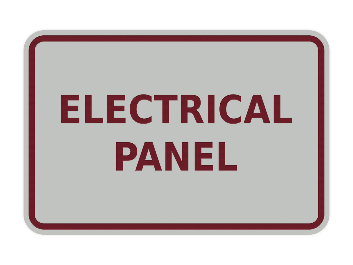 Signs ByLITA Classic Framed Electrical Panel Sign