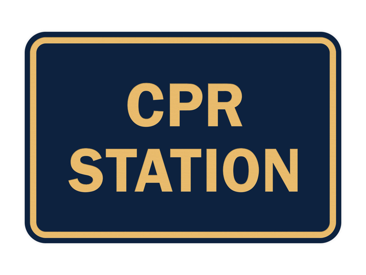 Signs ByLITA Classic CPR Station Sign