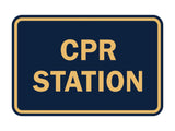 Signs ByLITA Classic CPR Station Sign