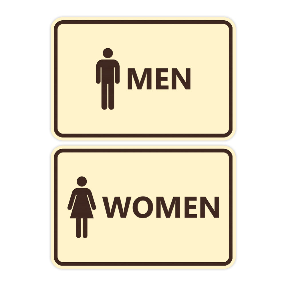 Signs ByLITA Classic Framed Men Women Sign Set