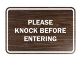 Signs ByLITA Classic Framed Please Knock Before Entering