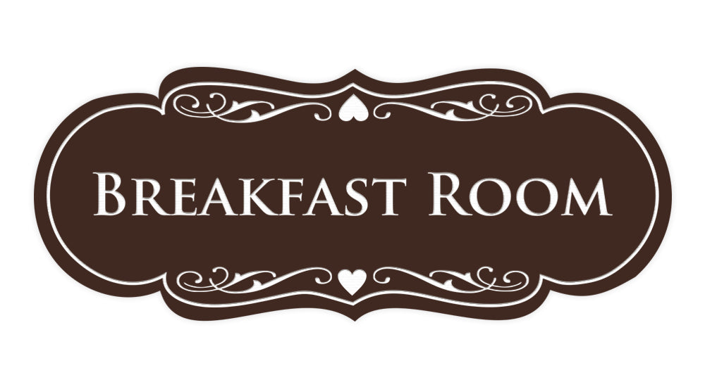 Signs ByLITA Designer Breakfast Room Sign
