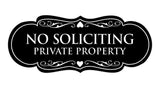 Signs ByLITA Designer No Soliciting Private Property Sign