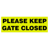 Basic PLEASE KEEP GATE CLOSED Sign