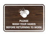 Signs ByLITA Classic Framed Please Wash Your Hands Sign