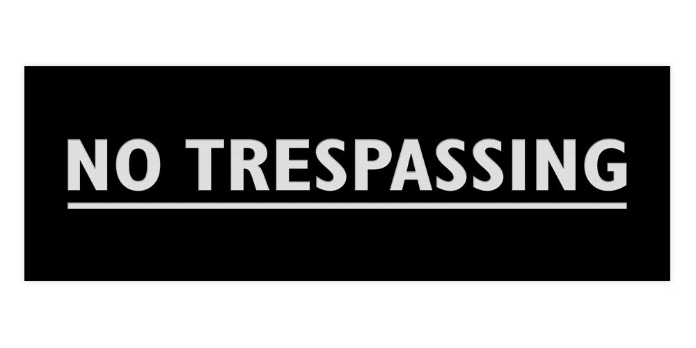 Signs ByLITA Basic No Trespassing Sign