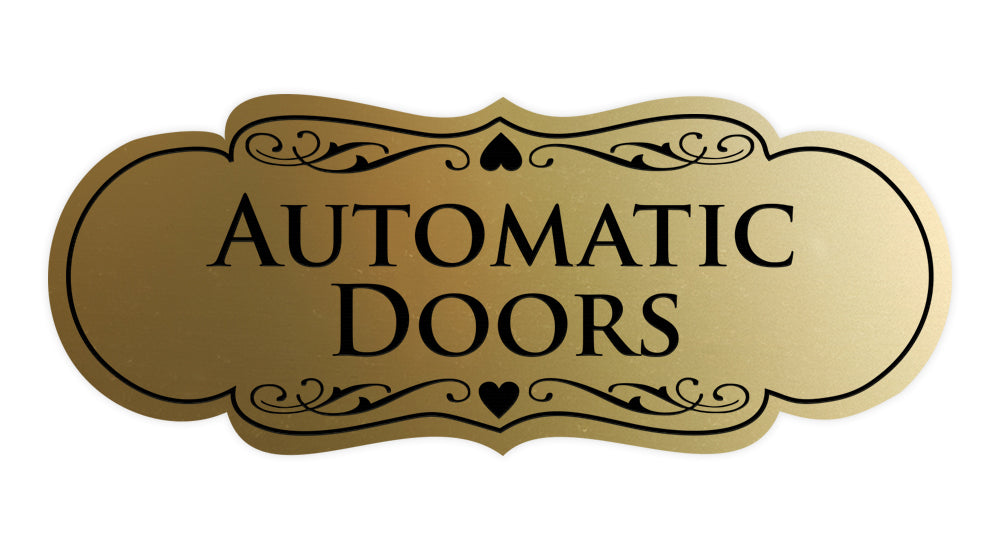 Signs ByLITA Designer Automatic Doors Sign