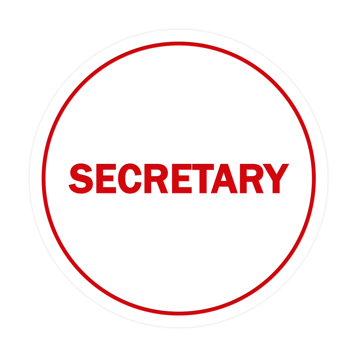 Signs ByLITA Circle Secretary Sign