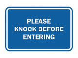 Signs ByLITA Classic Framed Please Knock Before Entering