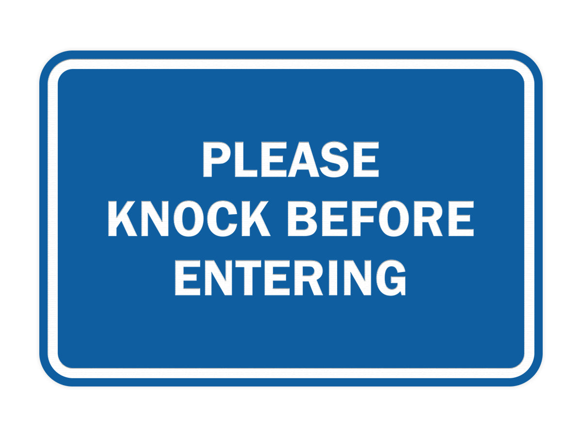Signs ByLITA Classic Framed Please Knock Before Entering