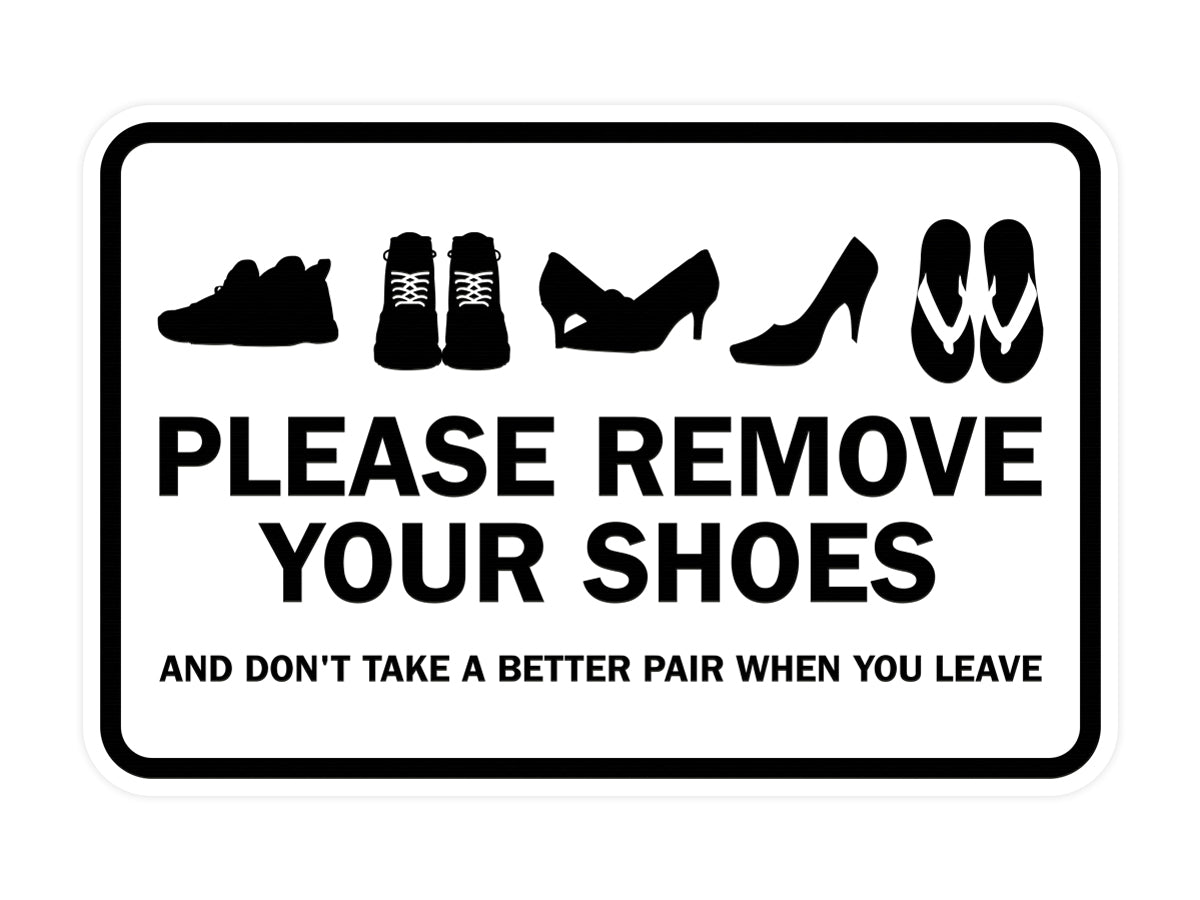 Signs ByLITA Classic Framed Please Remove Your Shoes Sign