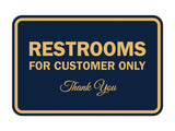 Signs ByLITA Classic Framed Restroom for customers Sign