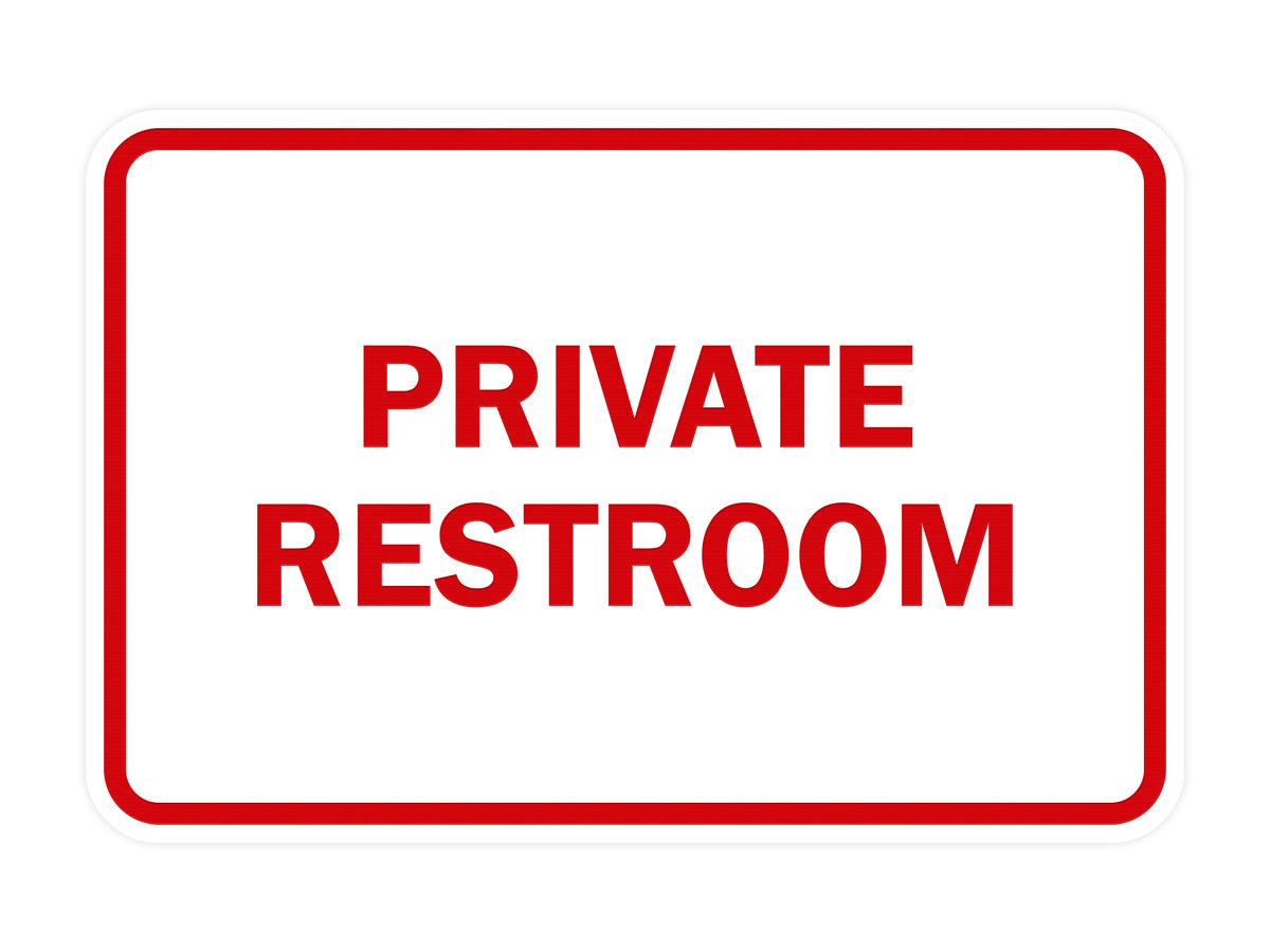 Signs ByLITA Classic Framed Private Restroom Sign